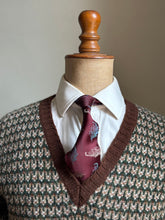 1930s "SARAZEN" SWEATER IN GREEN & CREAM