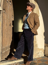 High waisted navy corduroys