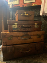 Vintage leather luggage