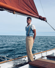 Vintage 1930s Azure blue slipover