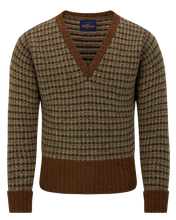 1930s "SARAZEN" SWEATER IN GREEN & BROWN