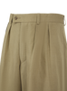 Pleated high waist trouser