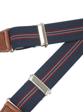 Blue and Red stripe narrow brace