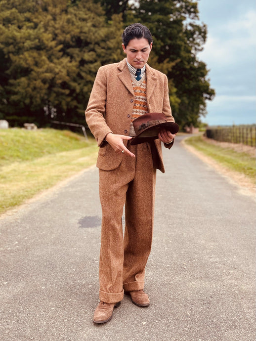 1940s mens tweed suit