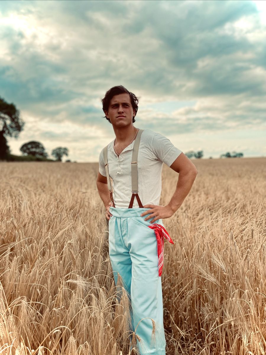 Revival mens 1930s high-waisted trousers