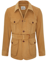 1940S SAFARI FIELD JACKET IN CAMEL MOLESKIN