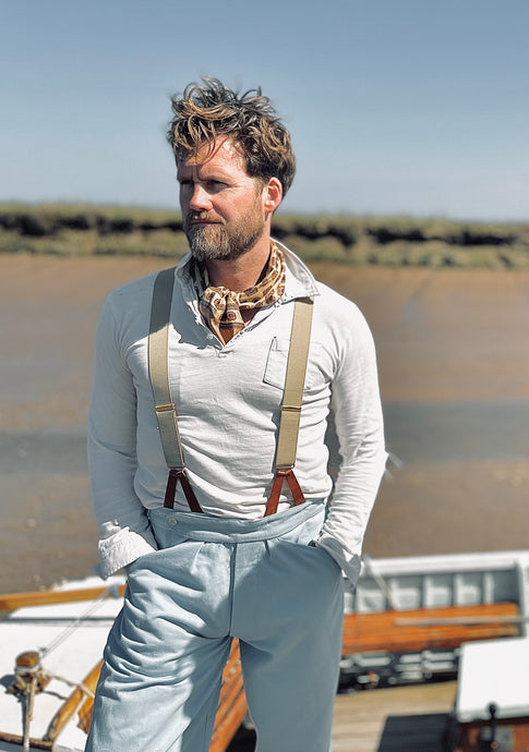 Jersey Cotton Shirt Natural - Vintage Collar
