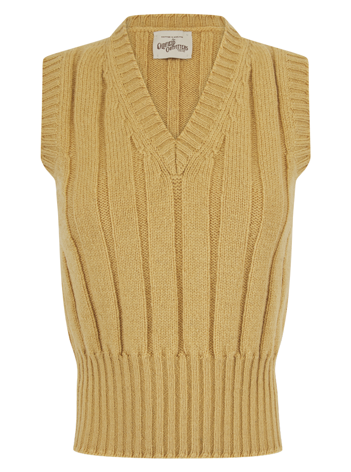 Ladies 1930s Ribbed slipover vest