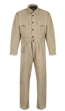 1940s Wartime Overalls in sand Bull denim