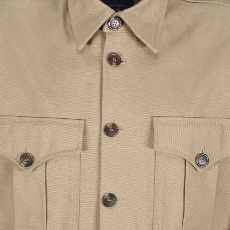 1940s WARTIME OVERALLS IN KEATS KHAKI TWILL