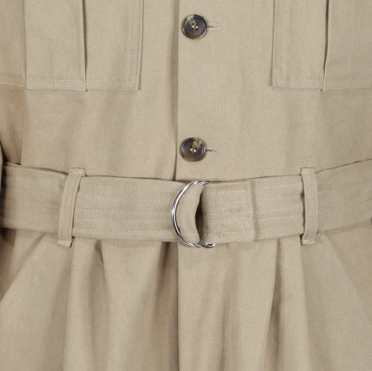 1940s WARTIME OVERALLS IN KEATS KHAKI TWILL