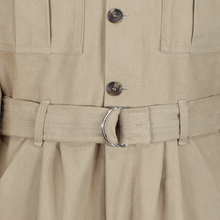 1940s Wartime Overalls in sand Bull denim