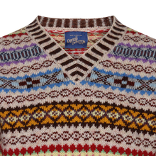 V Neck Fair Isle Sweater