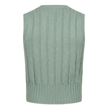 1930s ribbed slipover in willow green