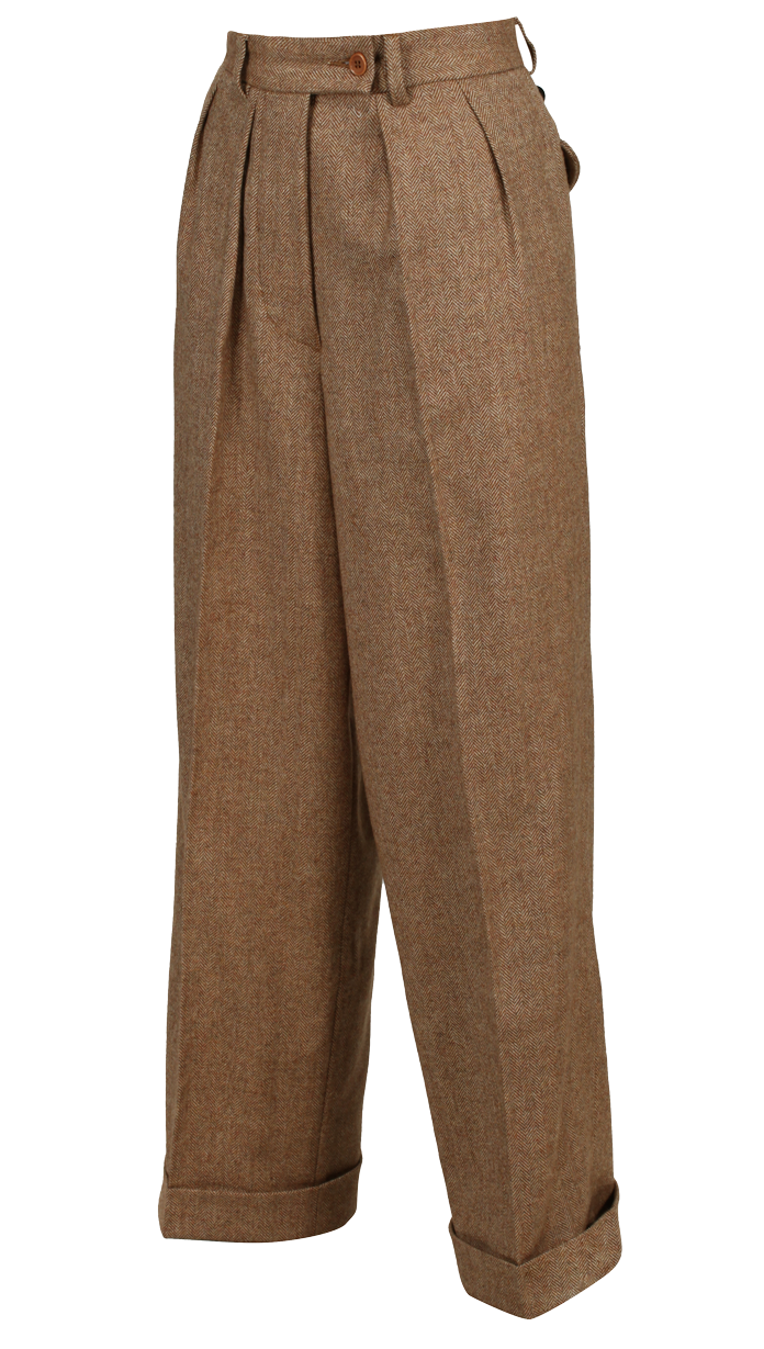 1930s high waist ladies trouser
