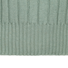 1930s ribbed slipover in willow green