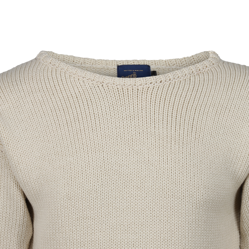 Boat neck sweater made in England