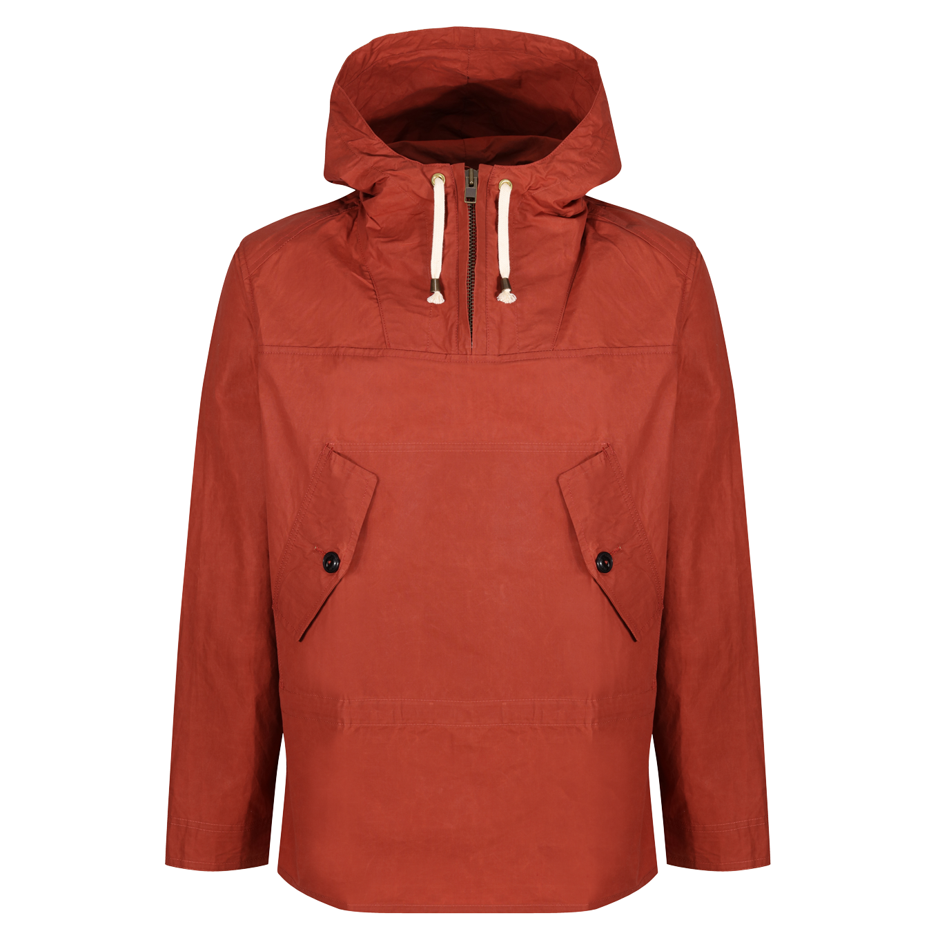 YARMOUTH OILSKINS - HOODED SMOCK - BRICK