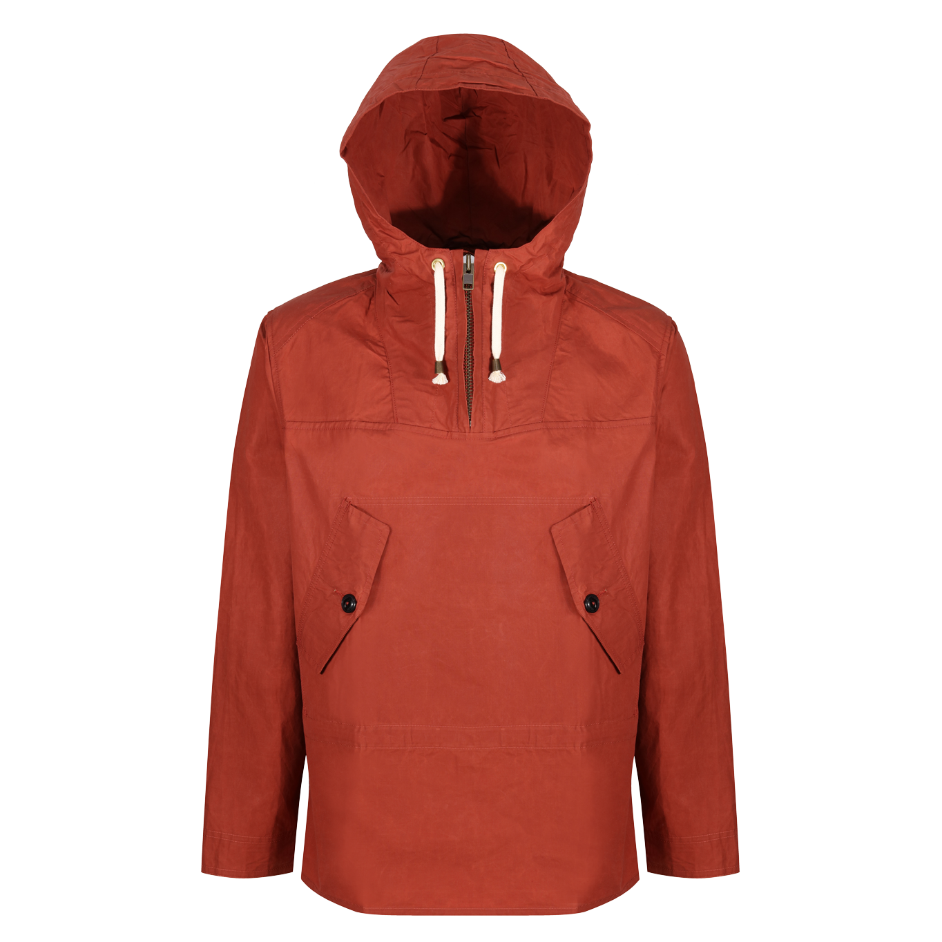 YARMOUTH OILSKINS - HOODED SMOCK - BRICK