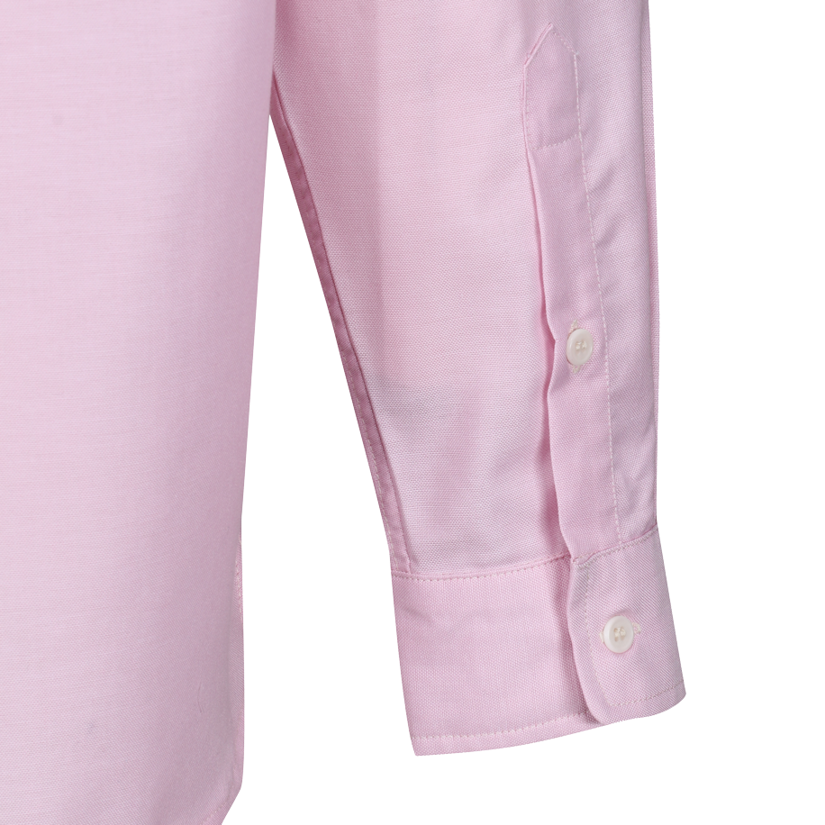 1940s Pink Cotton/Linen Shirt - Panama collar