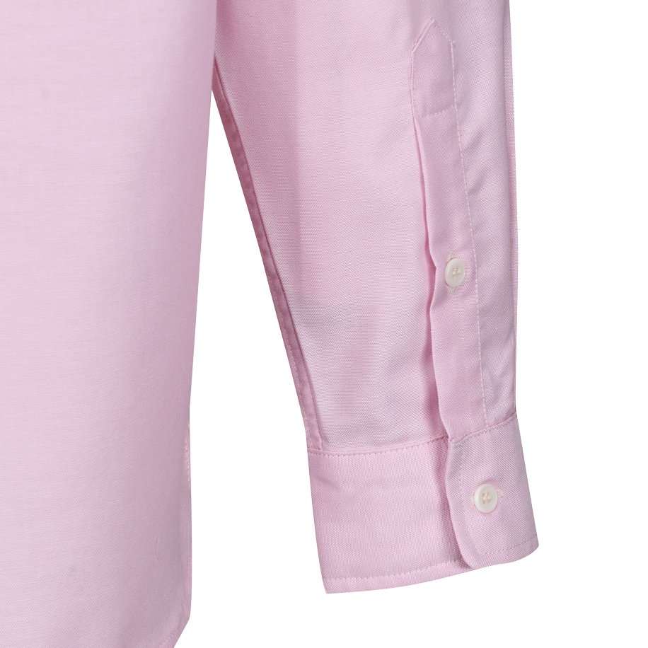 1940s PINK COTTON/LINEN SHIRT - PANAMA COLLAR
