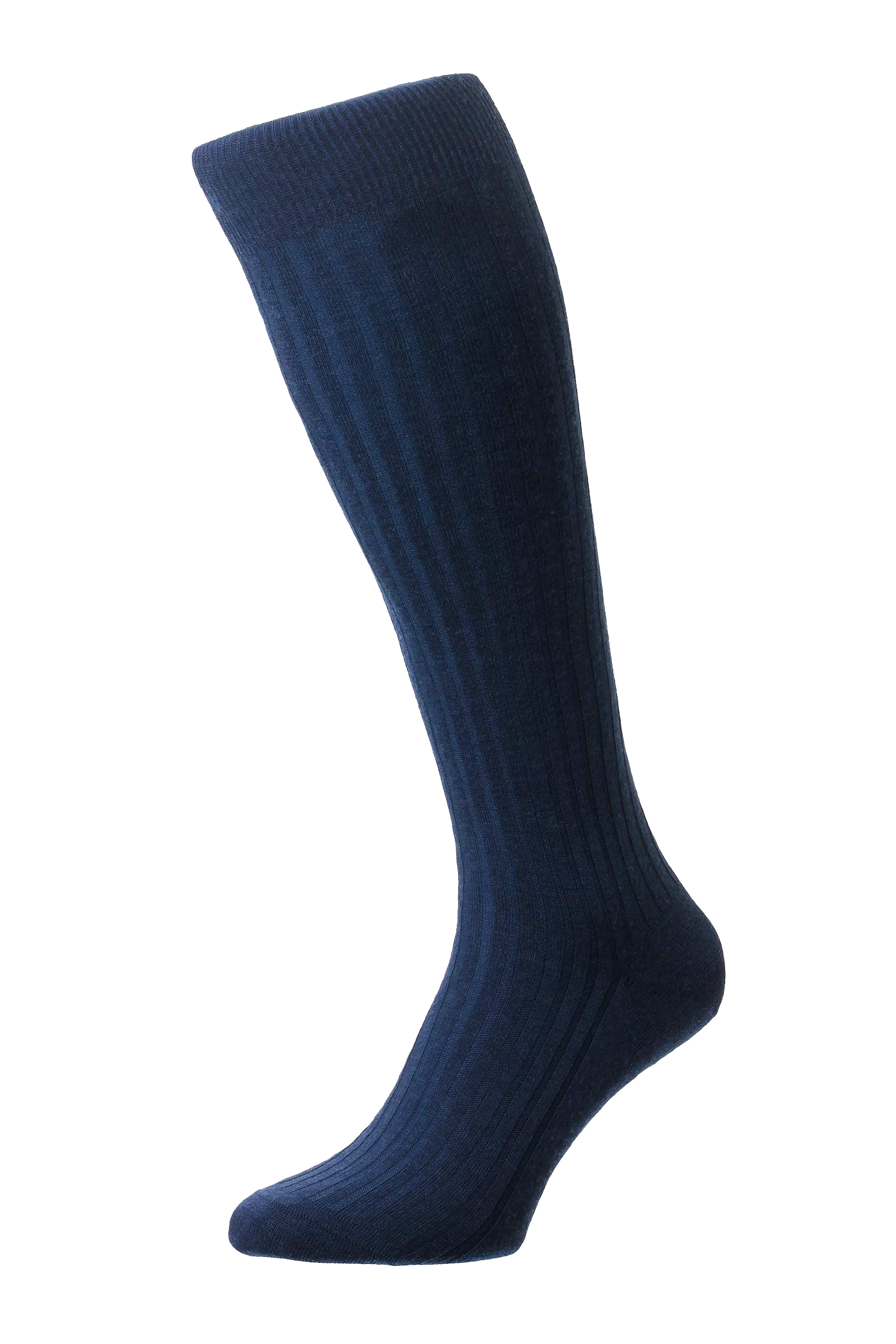 Panthrella, "Laburnum Navy", Over the Calf sock