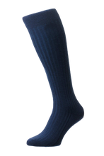 Panthrella, "Laburnum Navy", Over the Calf sock