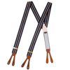 Wide Navy & Double Khaki red stripe brace