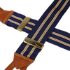 Wide Navy & Double Khaki red stripe brace