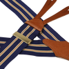 Wide Navy & Double Khaki red stripe brace