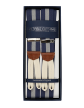 Wide Navy & Off-White brace