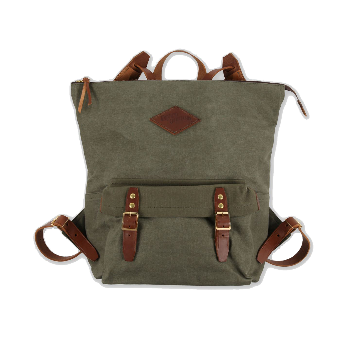 HANDMADE LEATHER & CANVAS BACKPACK - SHORTWOOD