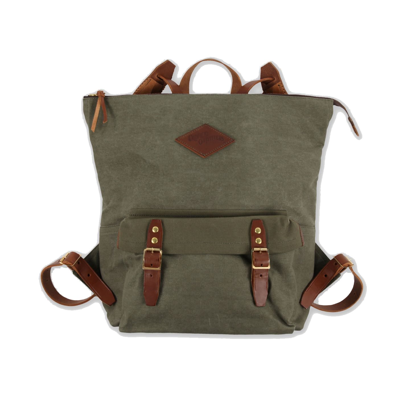 Handmade Leather & Canvas Backpack - Shortwood - Made by Ben at Portamus