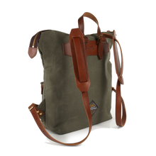 Handmade Leather & Canvas Backpack - Shortwood - Made by Ben at Portamus