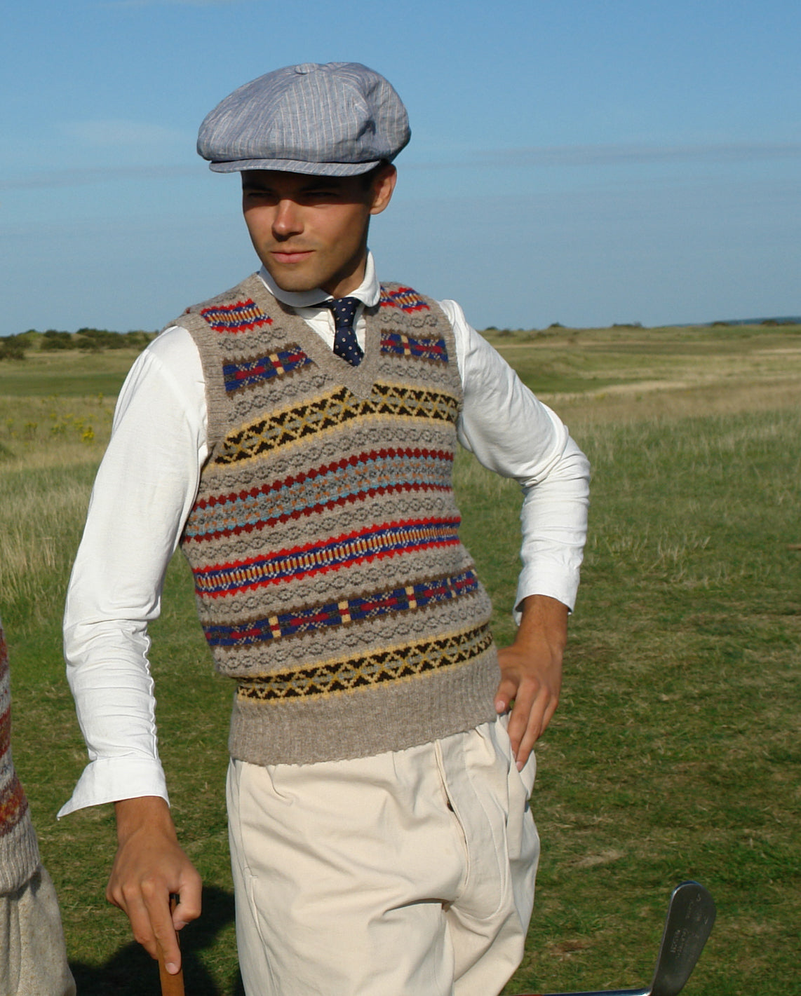 Authentic mens Fair Isle vest