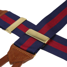 Wide Navy & Red Stripe brace