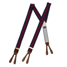 Wide Navy & Red Stripe brace