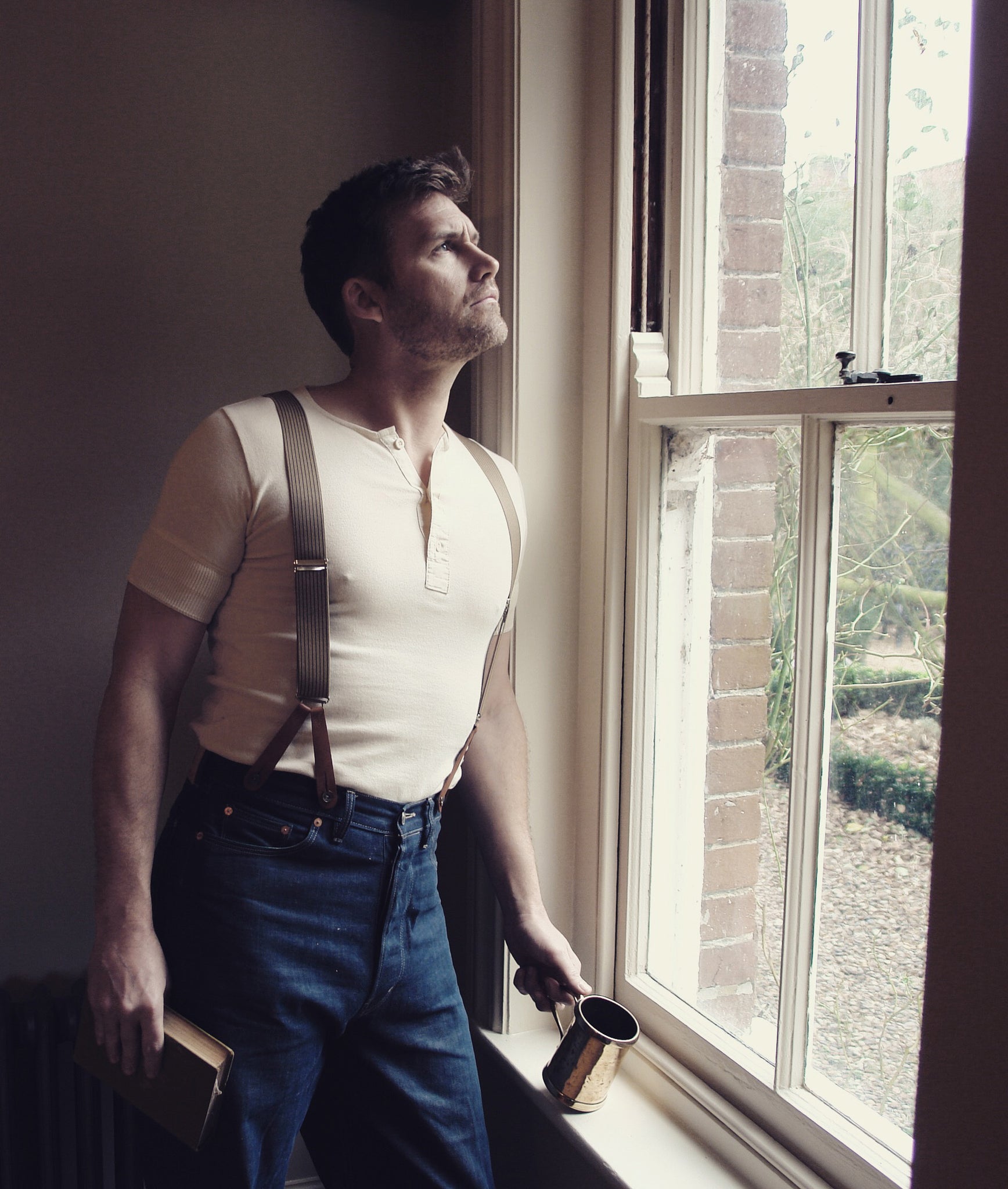 Short sleeve dress shirt with suspenders new arrivals
