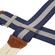 Wide Navy & Off-White brace