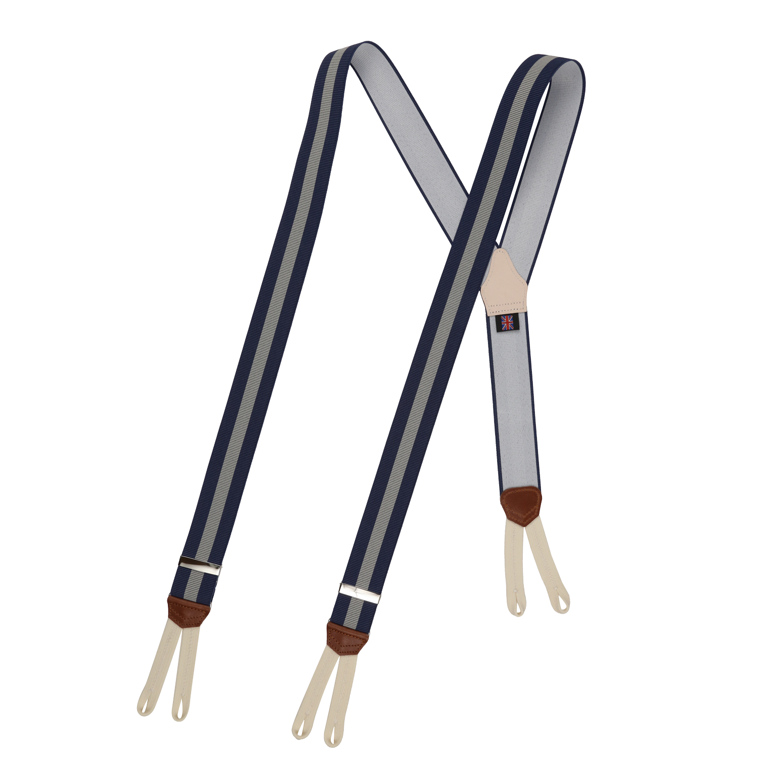 Wide Navy & Off-White brace
