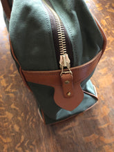 1940s Leather and Canvas kit bag