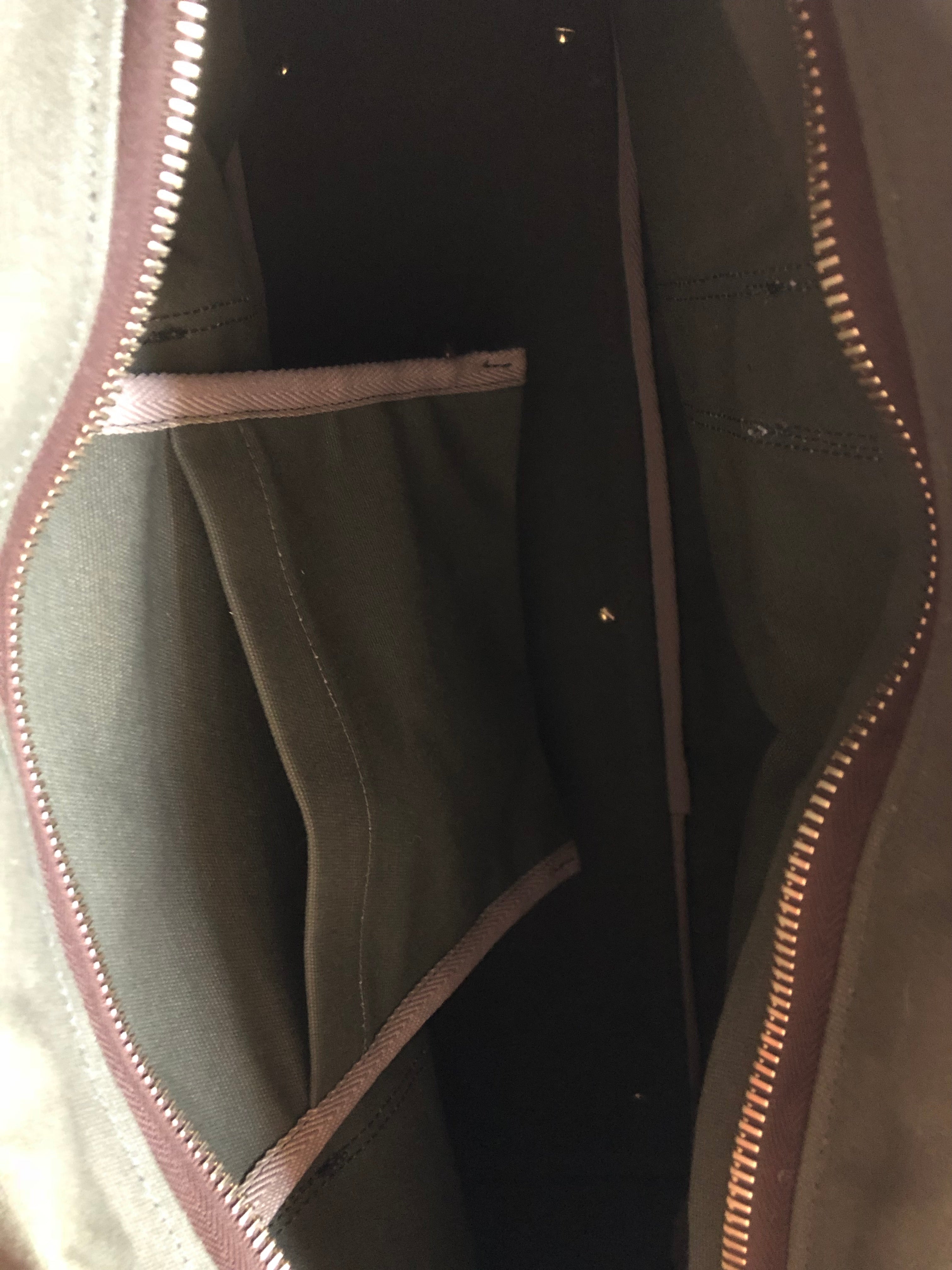 interior of kit  bag