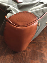 1940s Leather and Canvas kit bag
