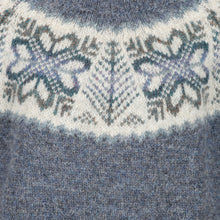 "The Pretty" Ladies Blue Yoke Fair Isle sweater