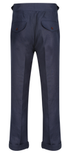 1940s Laszlo trouser in Navy Irish linen