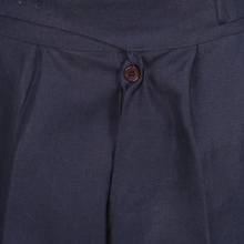 1940s Laszlo trouser in Navy Irish linen