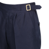 1940s Laszlo trouser in Navy Irish linen