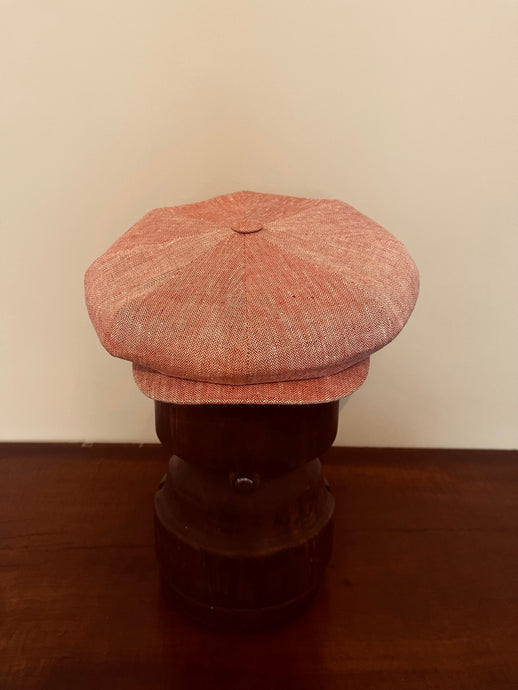 Linen Cap in Summer Red