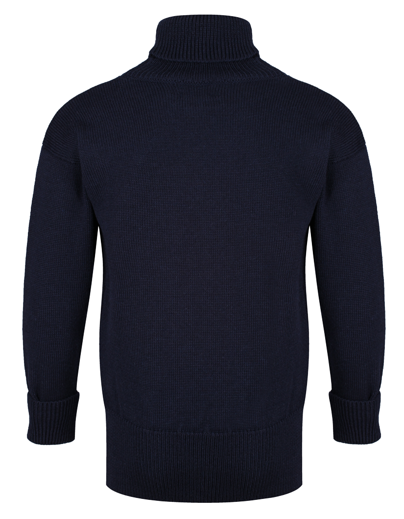 Royal Navy Roll Neck Jumper Navy 1940s BRITISH SUBMARINER