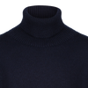 Navy roll neck sweater